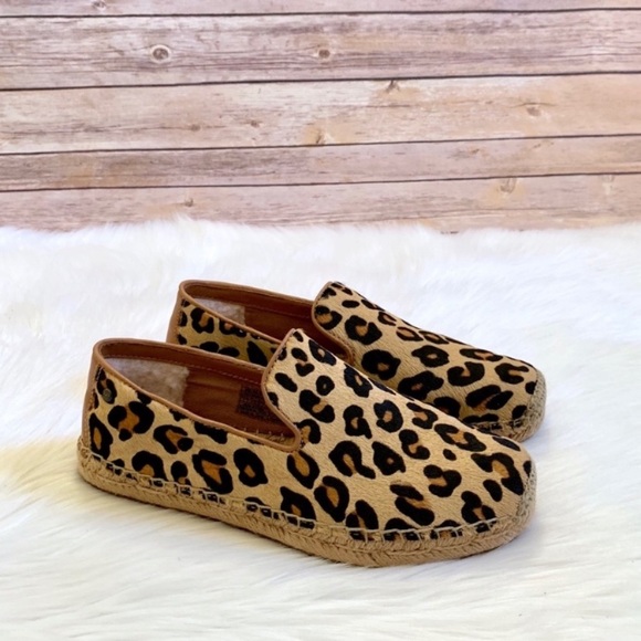 UGG Shoes - UGG Sandrinne Calf Hair Leopard Loafers